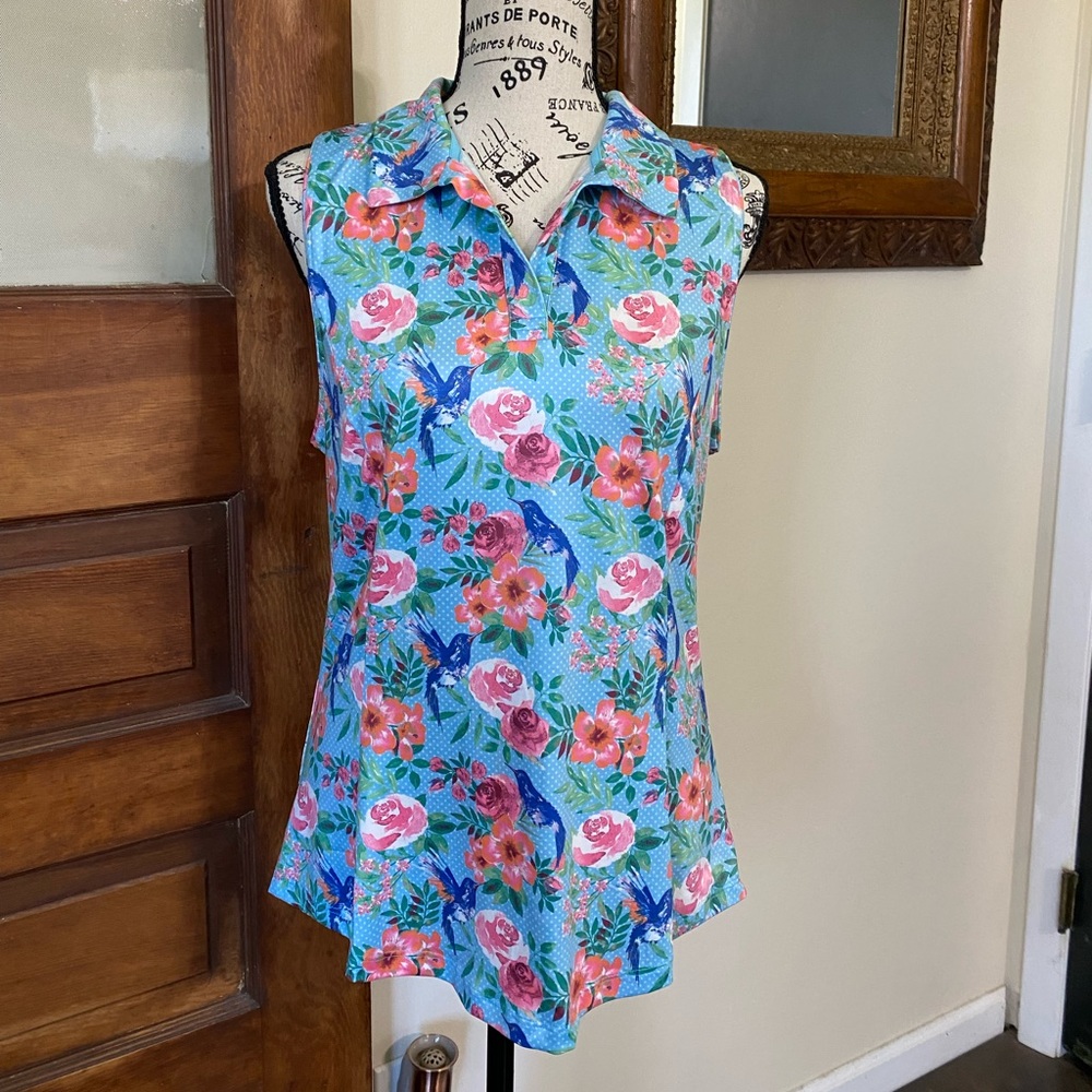 Scratch 70 Erin Sleeveless Golf Shirt - Picture 1 of 6